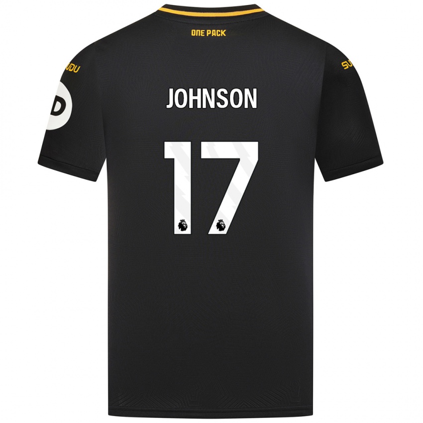 Niño Camiseta Katie Johnson #17 Negro 2ª Equipación 2024/25 La Camisa Argentina