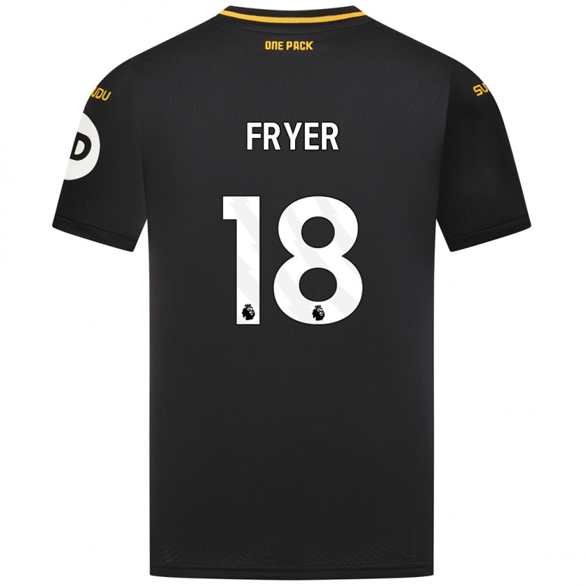 Niño Camiseta Hannah Fryer #18 Negro 2ª Equipación 2024/25 La Camisa Argentina