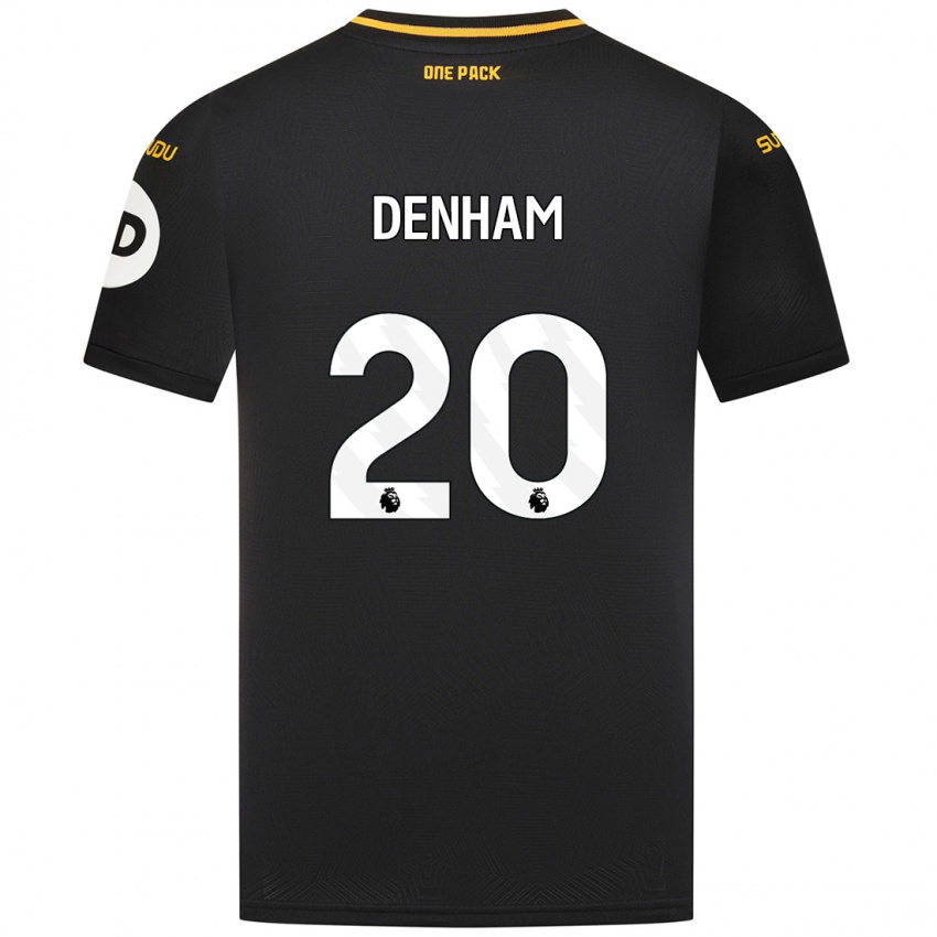 Niño Camiseta Ania Denham #20 Negro 2ª Equipación 2024/25 La Camisa Argentina