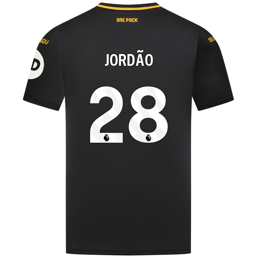 Niño Camiseta Bruno Jordao #28 Negro 2ª Equipación 2024/25 La Camisa Argentina