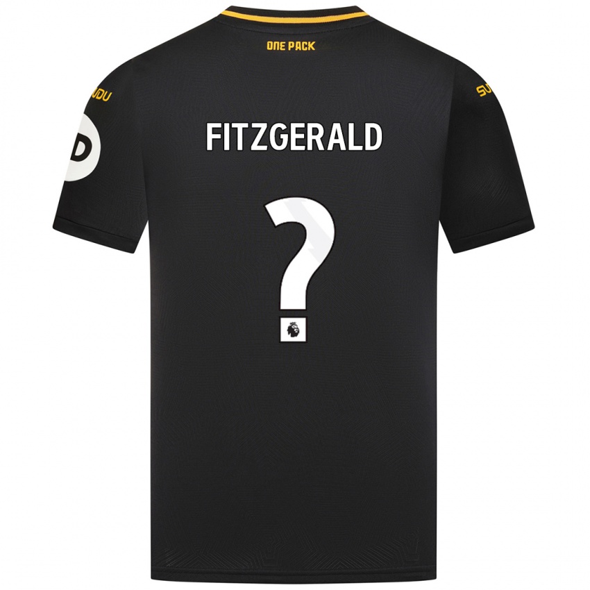 Niño Camiseta Kyle Fitzgerald #0 Negro 2ª Equipación 2024/25 La Camisa Argentina