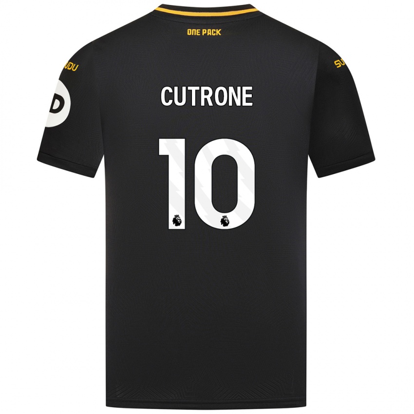 Niño Camiseta Patrick Cutrone #10 Negro 2ª Equipación 2024/25 La Camisa Argentina