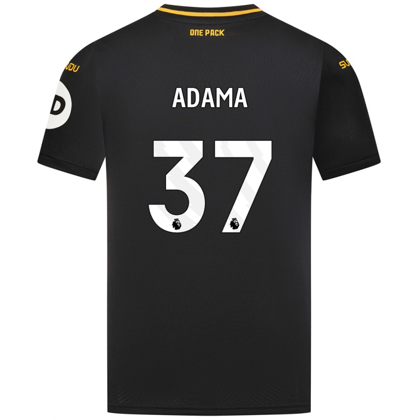 Niño Camiseta Adama Traore #37 Negro 2ª Equipación 2024/25 La Camisa Argentina