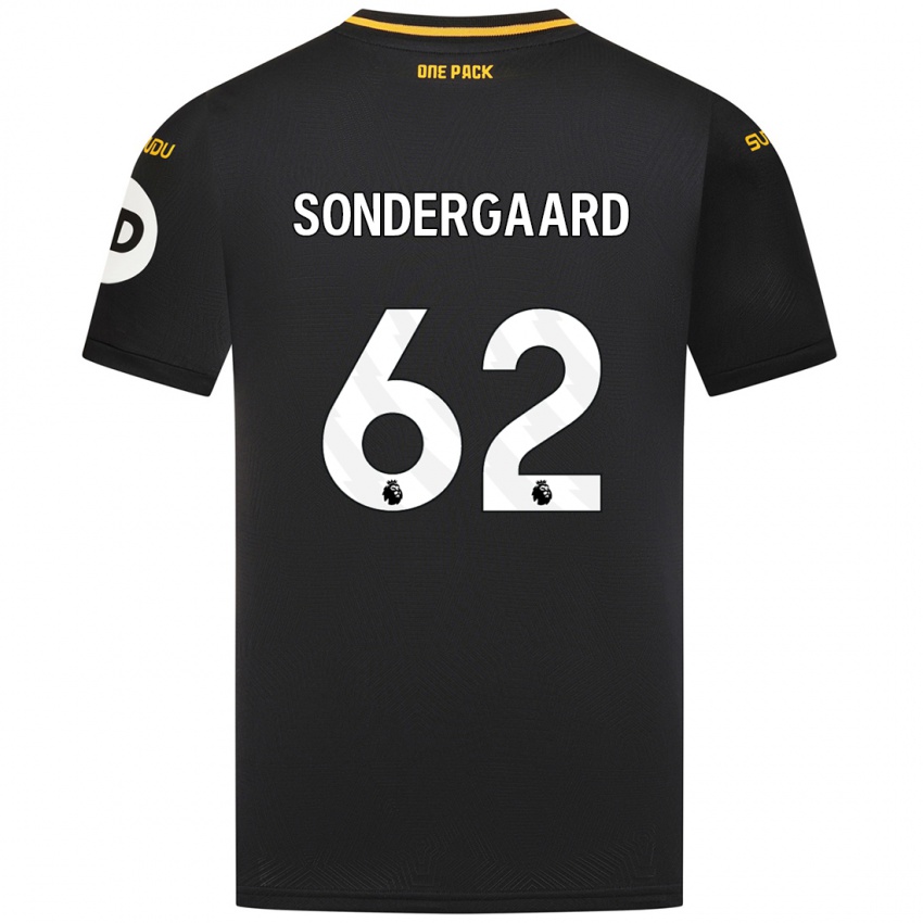 Niño Camiseta Andreas Sondergaard #62 Negro 2ª Equipación 2024/25 La Camisa Argentina