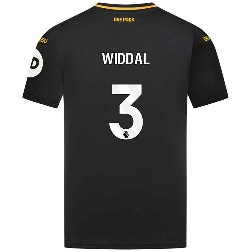 Niño Camiseta Natalie Widdal #3 Negro 2ª Equipación 2024/25 La Camisa Argentina