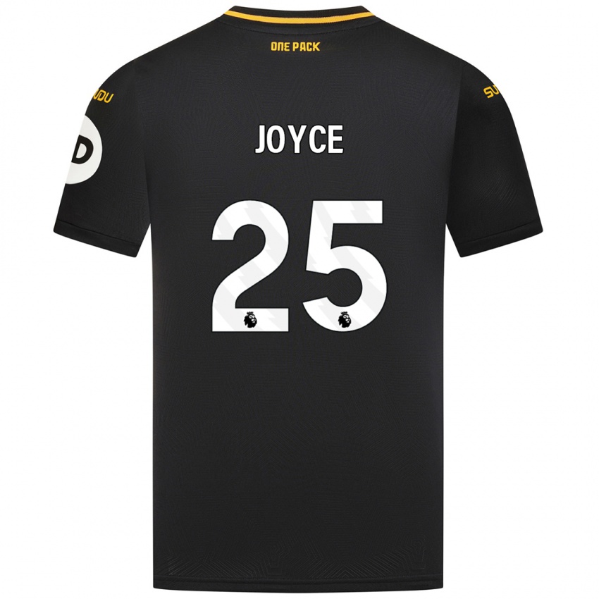 Niño Camiseta Leonie Joyce #25 Negro 2ª Equipación 2024/25 La Camisa Argentina