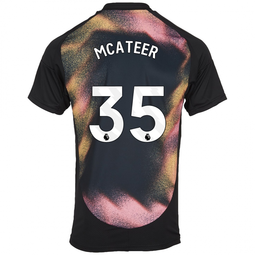 Niño Camiseta Kasey Mcateer #35 Negro Blanco 2ª Equipación 2024/25 La Camisa Argentina