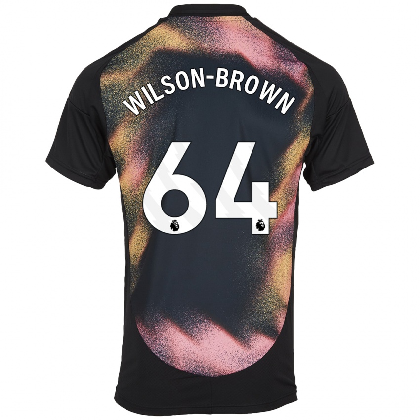 Niño Camiseta Thomas Wilson-Brown #64 Negro Blanco 2ª Equipación 2024/25 La Camisa Argentina