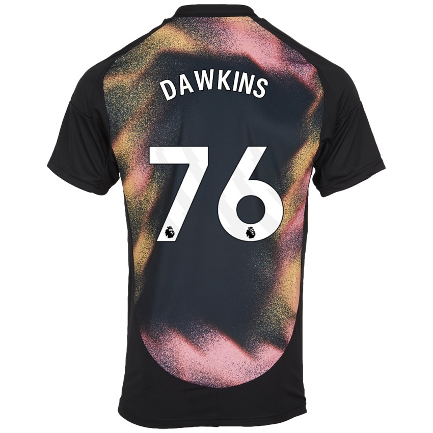 Niño Camiseta Kartell Dawkins #76 Negro Blanco 2ª Equipación 2024/25 La Camisa Argentina