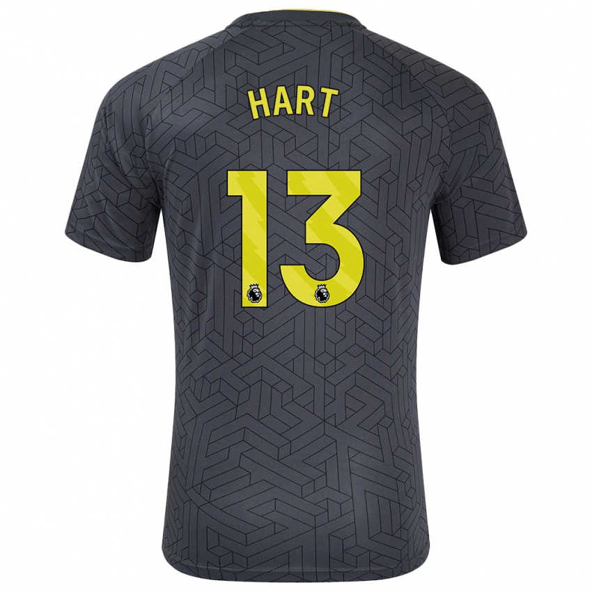 Niño Camiseta Libby Hart #13 Negro Amarillo 2ª Equipación 2024/25 La Camisa Argentina