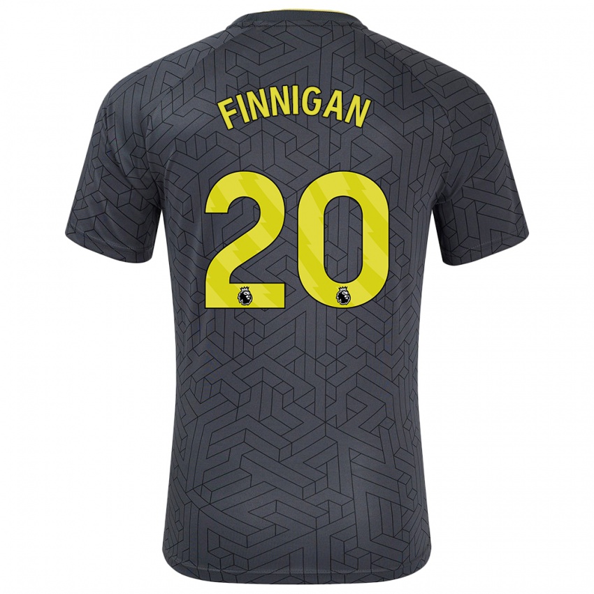 Niño Camiseta Megan Finnigan #20 Negro Amarillo 2ª Equipación 2024/25 La Camisa Argentina