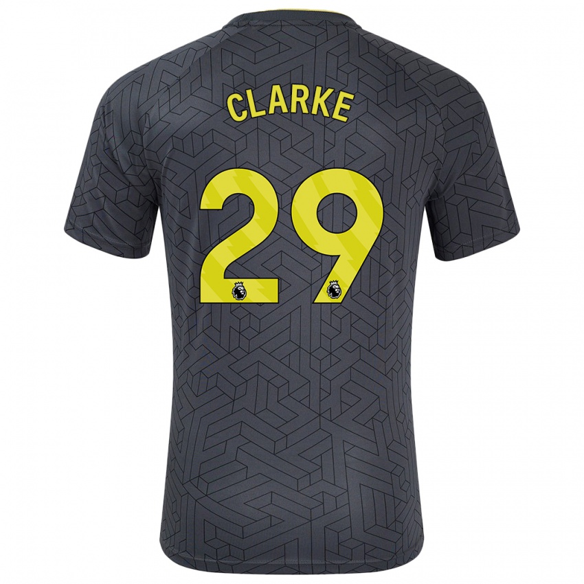 Niño Camiseta Abbey Clarke #29 Negro Amarillo 2ª Equipación 2024/25 La Camisa Argentina