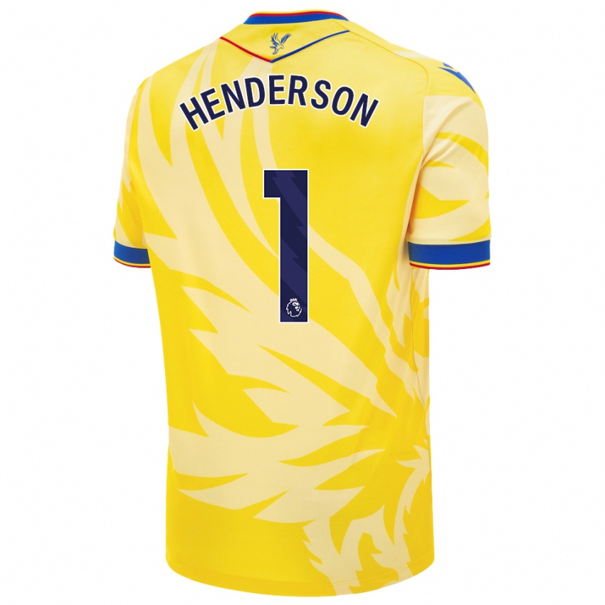 Niño Camiseta Dean Henderson #1 Amarillo 2ª Equipación 2024/25 La Camisa Argentina