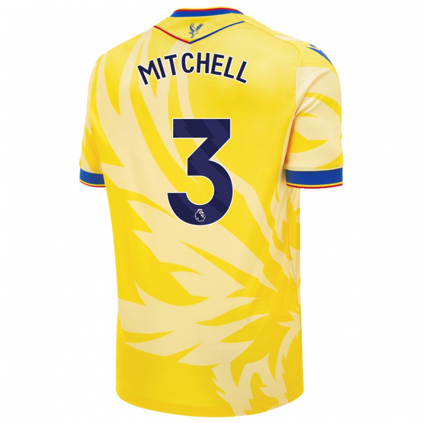 Niño Camiseta Tyrick Mitchell #3 Amarillo 2ª Equipación 2024/25 La Camisa Argentina