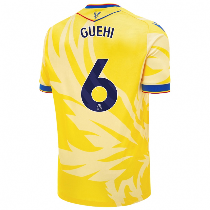 Niño Camiseta Marc Guéhi #6 Amarillo 2ª Equipación 2024/25 La Camisa Argentina