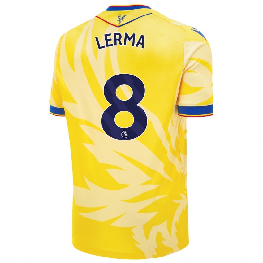 Niño Camiseta Jefferson Lerma #8 Amarillo 2ª Equipación 2024/25 La Camisa Argentina