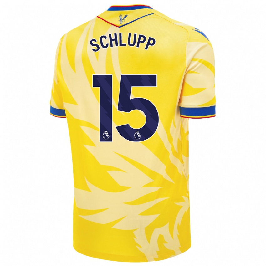 Niño Camiseta Jeffrey Schlupp #15 Amarillo 2ª Equipación 2024/25 La Camisa Argentina