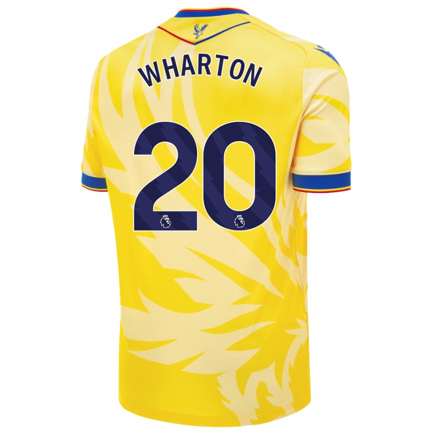 Niño Camiseta Adam Wharton #20 Amarillo 2ª Equipación 2024/25 La Camisa Argentina