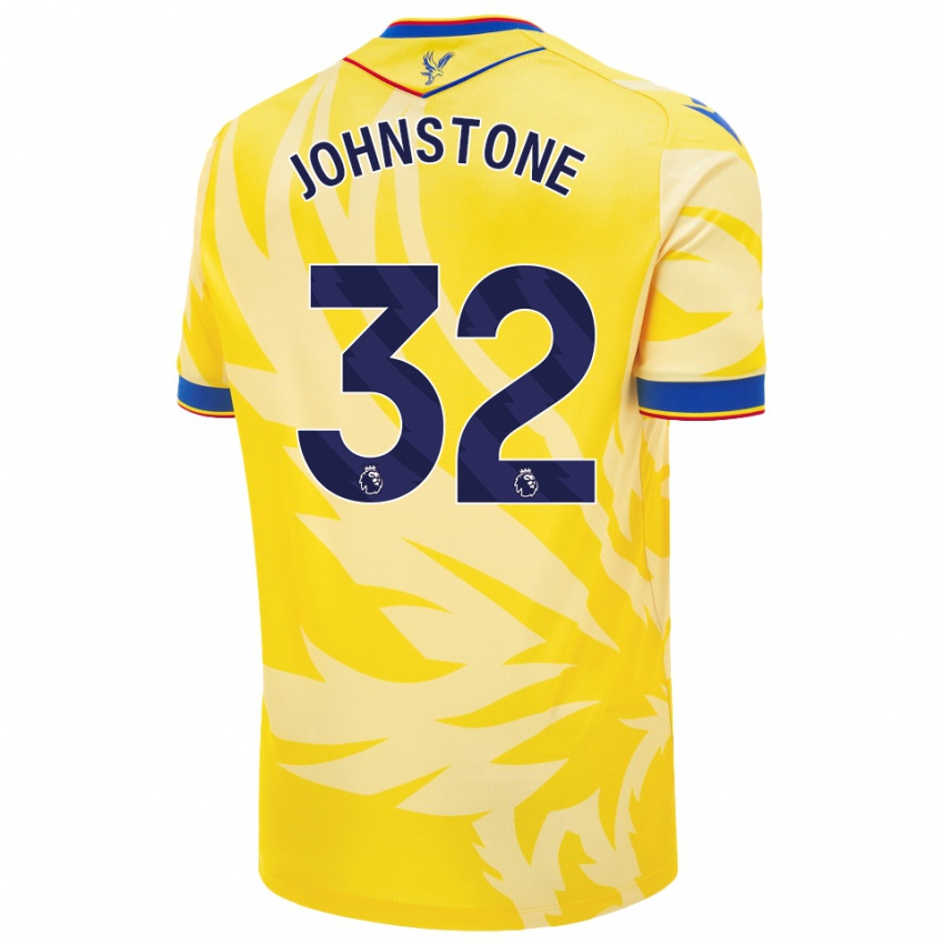 Niño Camiseta Sam Johnstone #32 Amarillo 2ª Equipación 2024/25 La Camisa Argentina