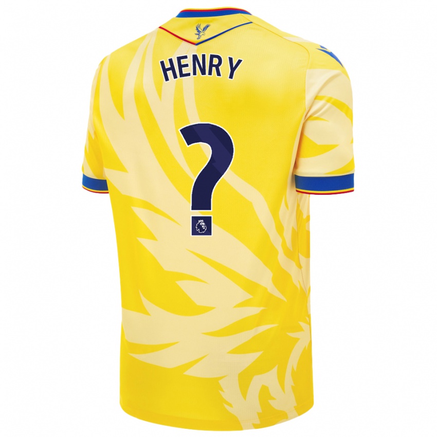 Niño Camiseta Zack Henry #0 Amarillo 2ª Equipación 2024/25 La Camisa Argentina