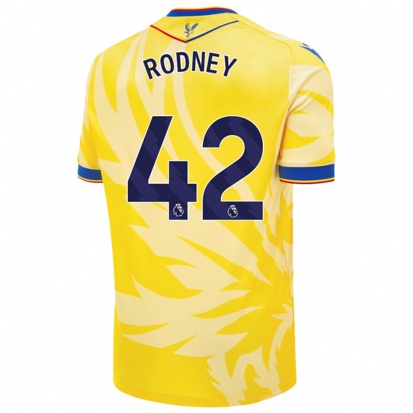 Niño Camiseta Kaden Rodney #42 Amarillo 2ª Equipación 2024/25 La Camisa Argentina