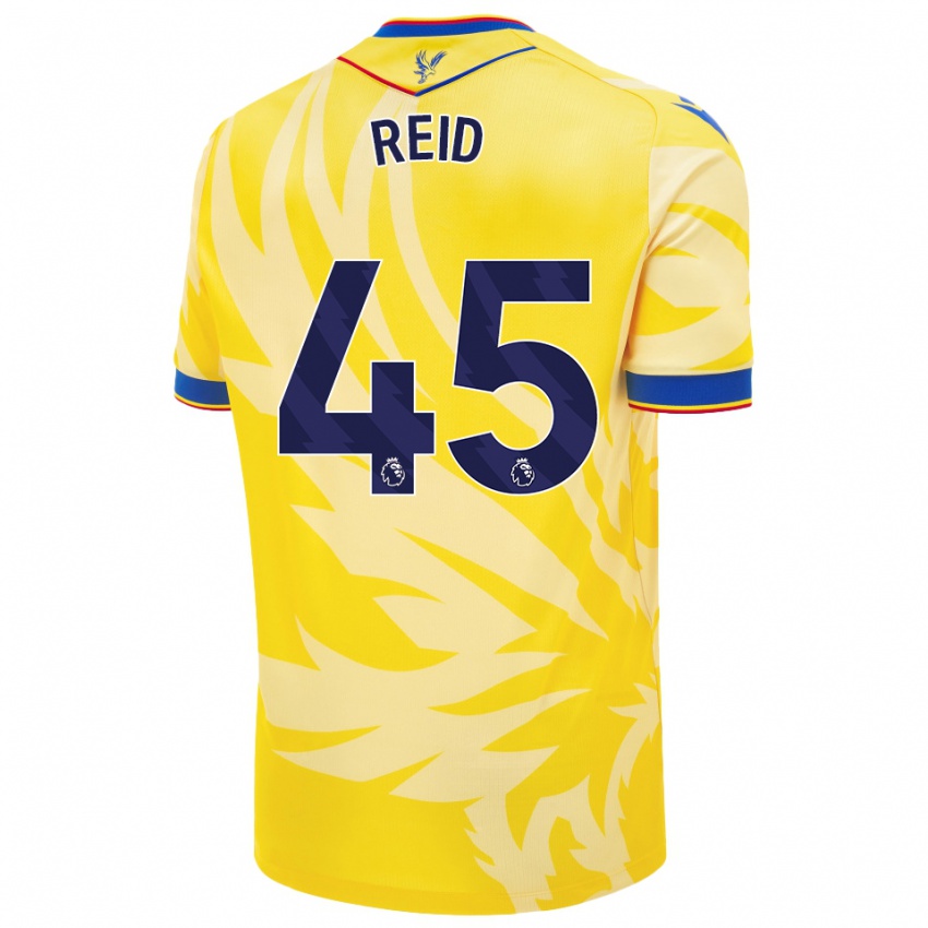 Niño Camiseta Dylan Reid #45 Amarillo 2ª Equipación 2024/25 La Camisa Argentina