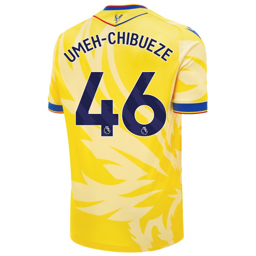 Niño Camiseta Franco Umeh-Chibueze #46 Amarillo 2ª Equipación 2024/25 La Camisa Argentina