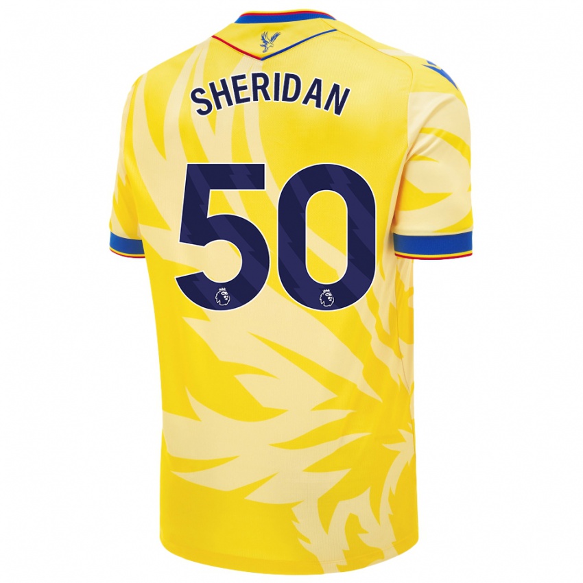 Niño Camiseta Joe Sheridan #50 Amarillo 2ª Equipación 2024/25 La Camisa Argentina