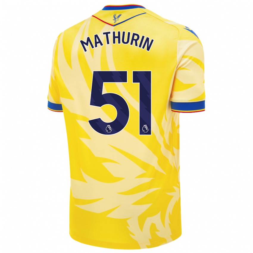 Niño Camiseta Roshaun Mathurin #51 Amarillo 2ª Equipación 2024/25 La Camisa Argentina