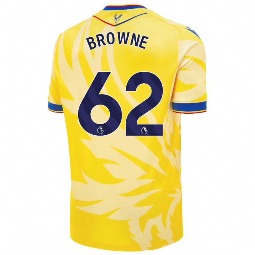 Niño Camiseta Luke Browne #62 Amarillo 2ª Equipación 2024/25 La Camisa Argentina