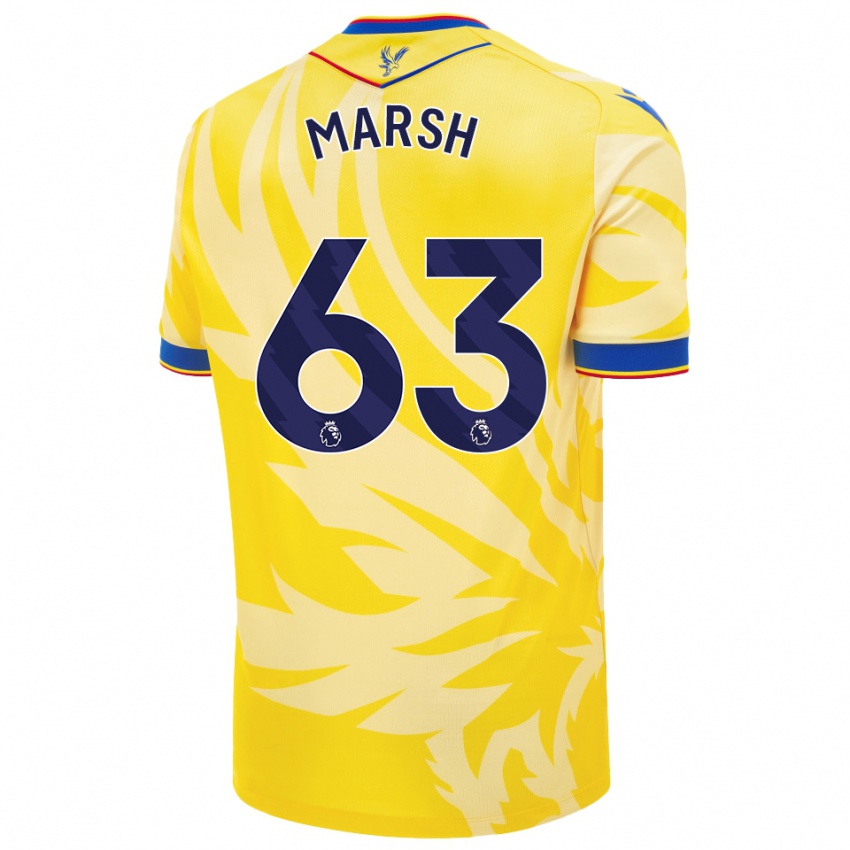 Niño Camiseta Zach Marsh #63 Amarillo 2ª Equipación 2024/25 La Camisa Argentina