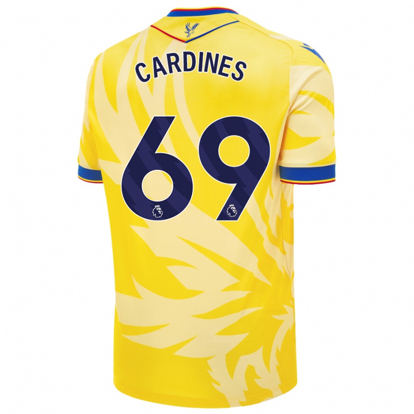 Niño Camiseta Rio Cardines #69 Amarillo 2ª Equipación 2024/25 La Camisa Argentina