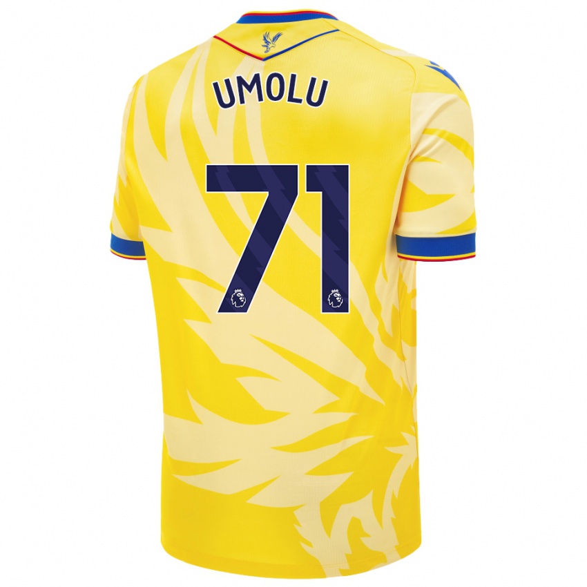 Niño Camiseta Jemiah Umolu #71 Amarillo 2ª Equipación 2024/25 La Camisa Argentina