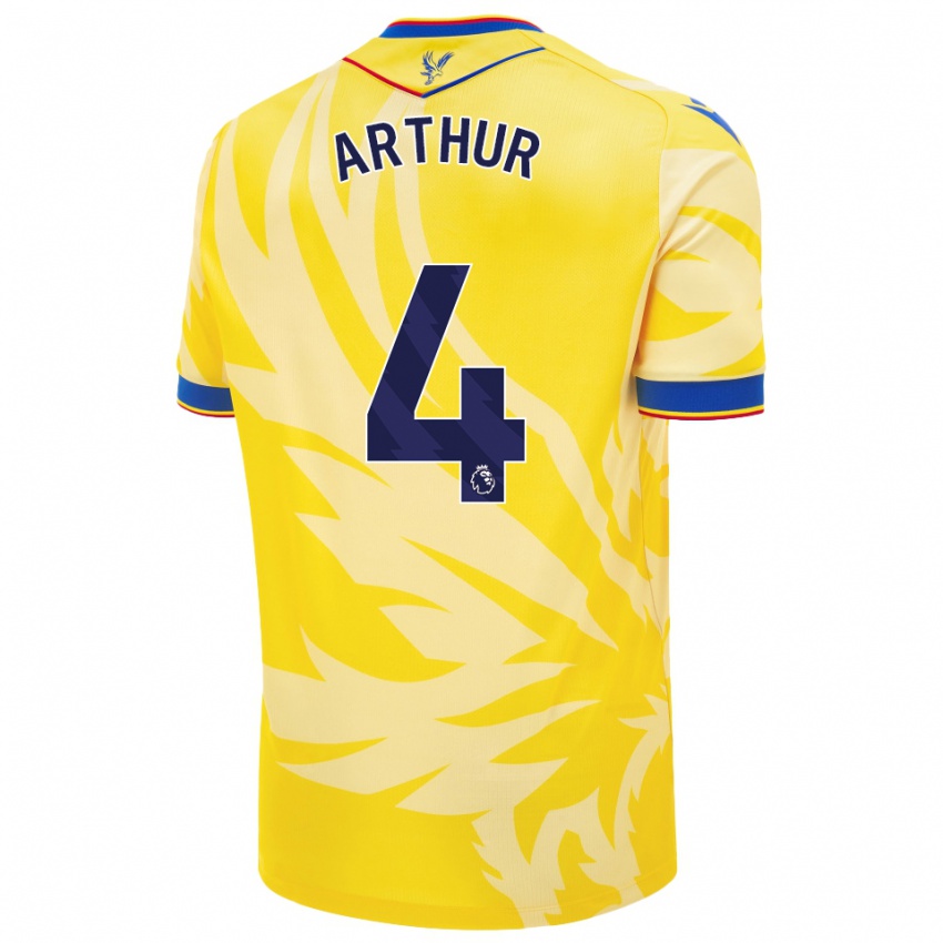 Niño Camiseta Chloe Arthur #4 Amarillo 2ª Equipación 2024/25 La Camisa Argentina