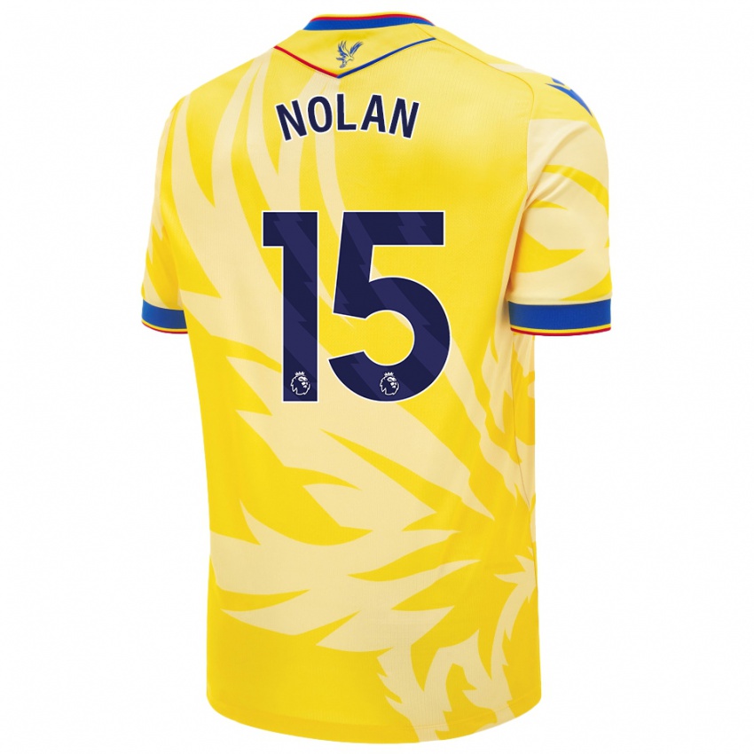 Niño Camiseta Hayley Nolan #15 Amarillo 2ª Equipación 2024/25 La Camisa Argentina