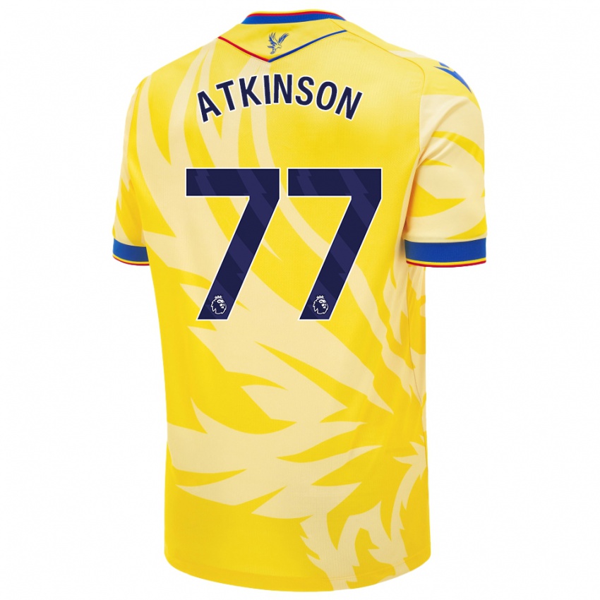 Niño Camiseta Isibeal Atkinson #77 Amarillo 2ª Equipación 2024/25 La Camisa Argentina