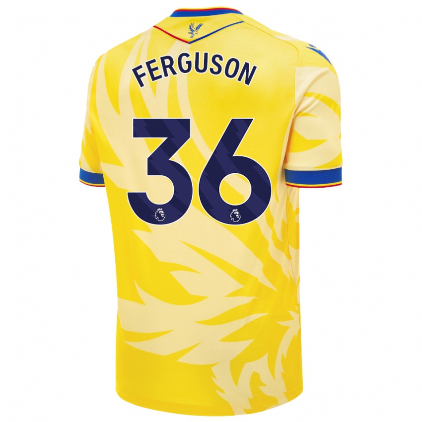 Niño Camiseta Nathan Ferguson #36 Amarillo 2ª Equipación 2024/25 La Camisa Argentina