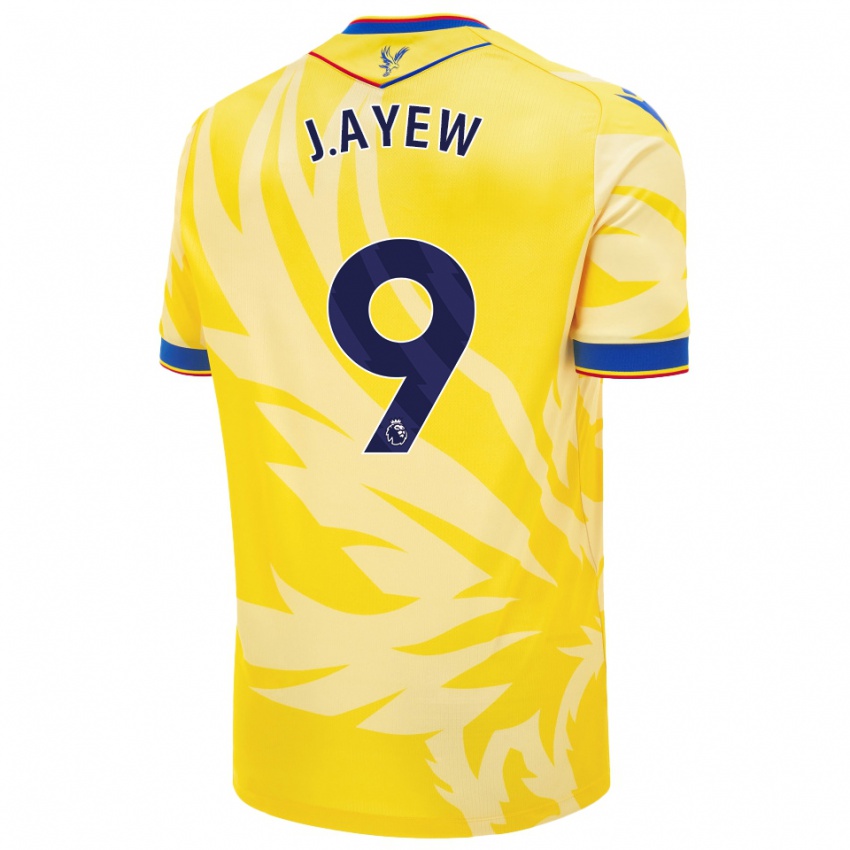 Niño Camiseta Jordan Ayew #9 Amarillo 2ª Equipación 2024/25 La Camisa Argentina