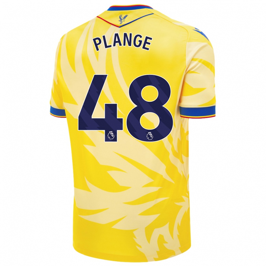 Niño Camiseta Luke Plange #48 Amarillo 2ª Equipación 2024/25 La Camisa Argentina