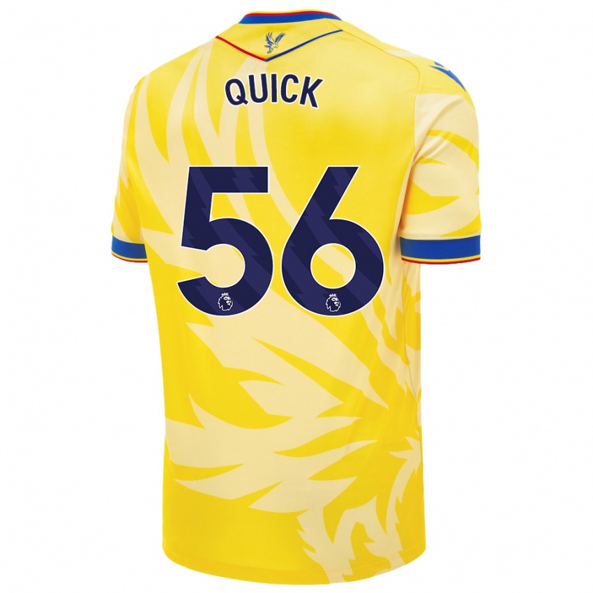 Niño Camiseta Daniel Quick #56 Amarillo 2ª Equipación 2024/25 La Camisa Argentina