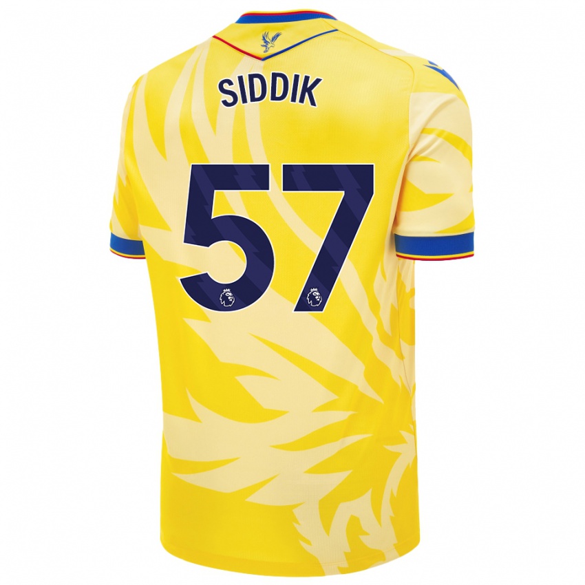 Niño Camiseta Cardo Siddik #57 Amarillo 2ª Equipación 2024/25 La Camisa Argentina