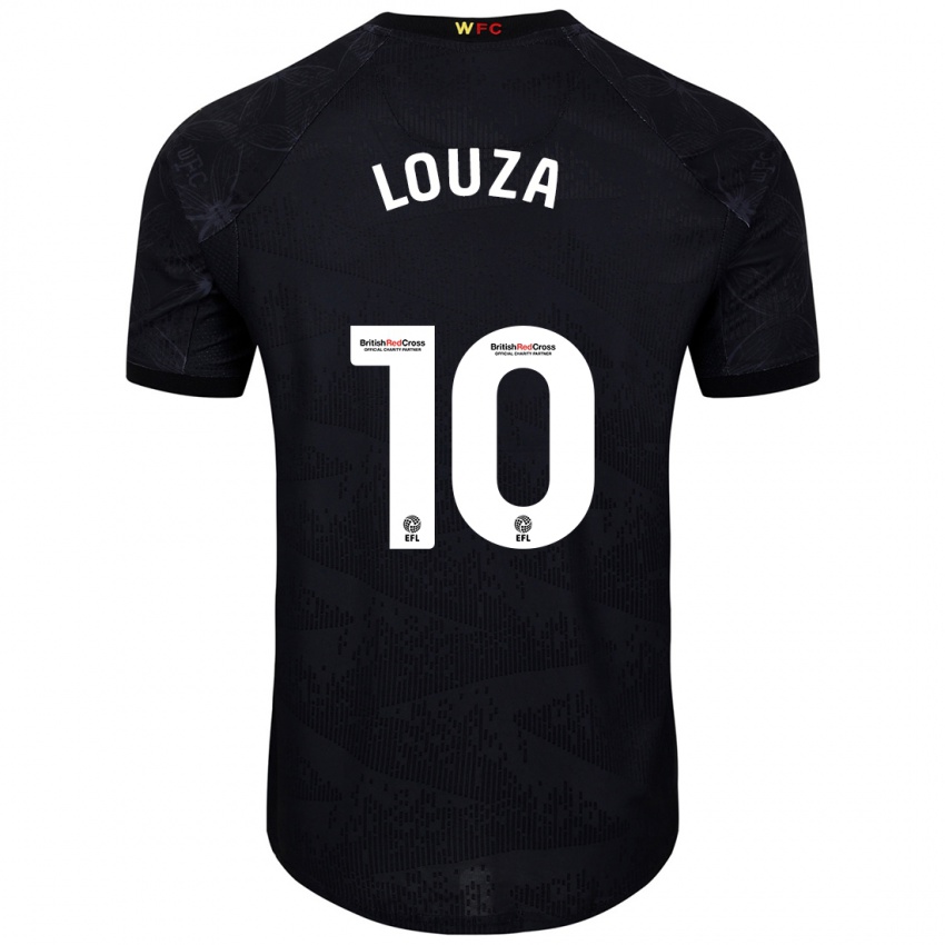 Niño Camiseta Imrân Louza #10 Negro Blanco 2ª Equipación 2024/25 La Camisa Argentina