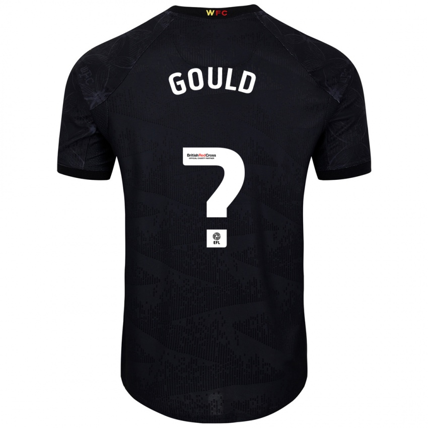 Niño Camiseta Ali Gould #0 Negro Blanco 2ª Equipación 2024/25 La Camisa Argentina