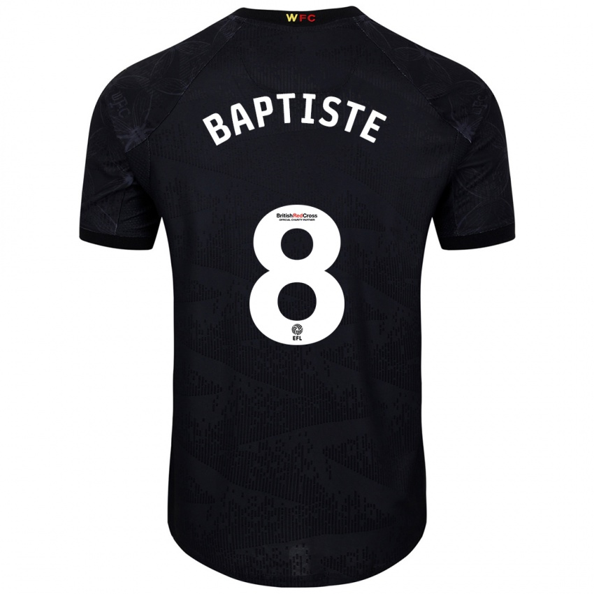 Niño Camiseta Bianca Baptiste #8 Negro Blanco 2ª Equipación 2024/25 La Camisa Argentina