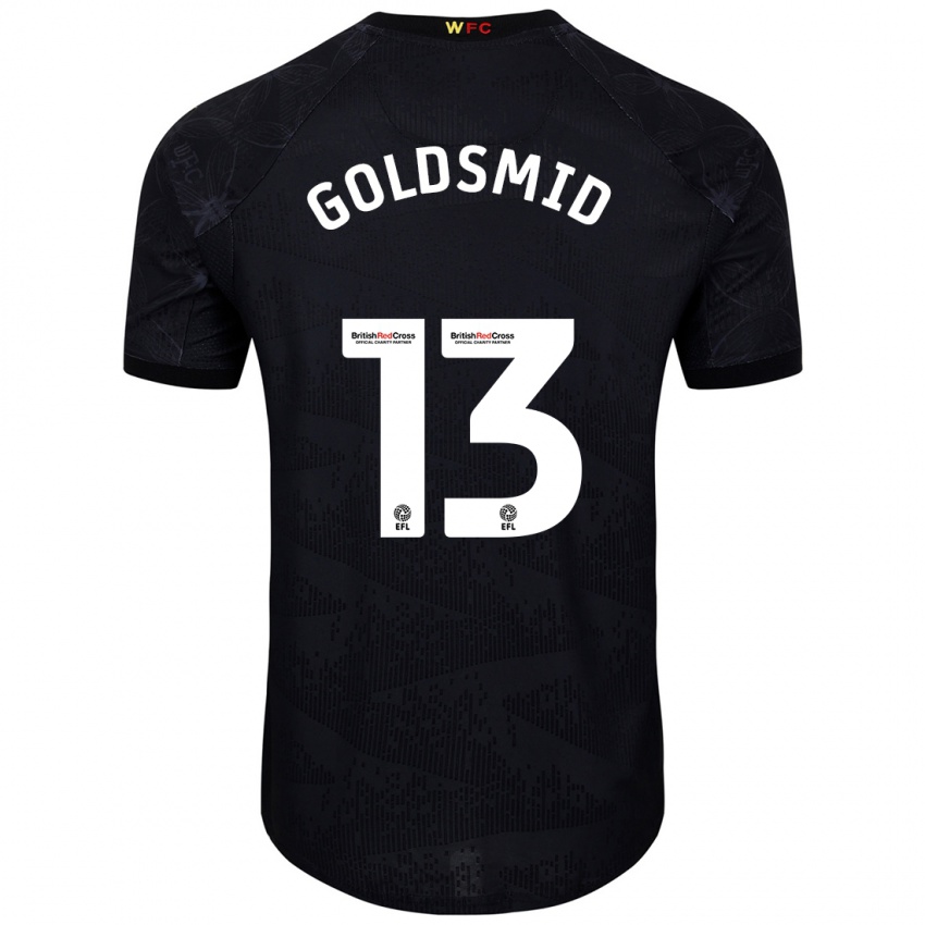 Niño Camiseta Jacqui Goldsmid #13 Negro Blanco 2ª Equipación 2024/25 La Camisa Argentina