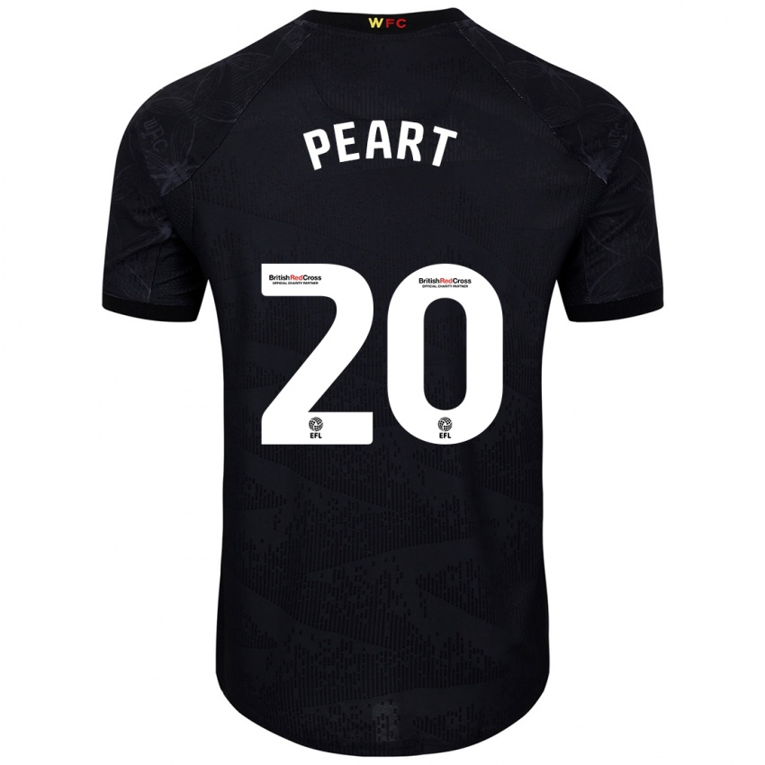 Niño Camiseta Kalani Peart #20 Negro Blanco 2ª Equipación 2024/25 La Camisa Argentina