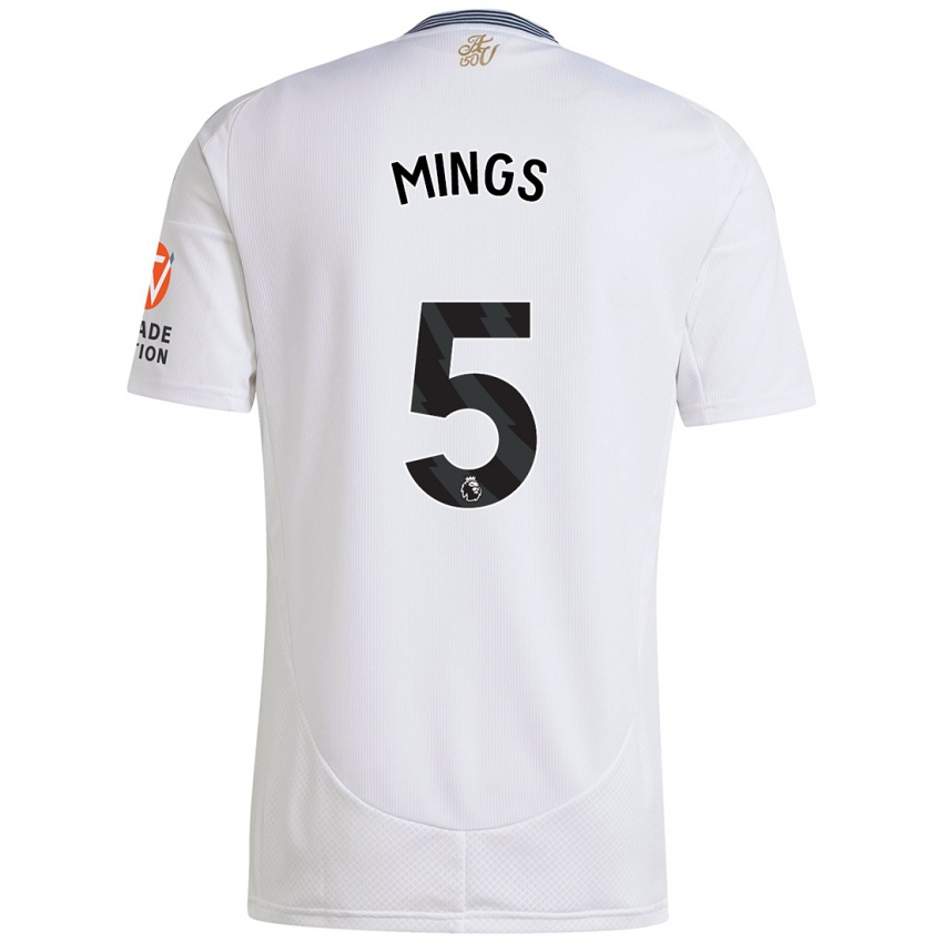 Niño Camiseta Tyrone Mings #5 Blanco 2ª Equipación 2024/25 La Camisa Argentina