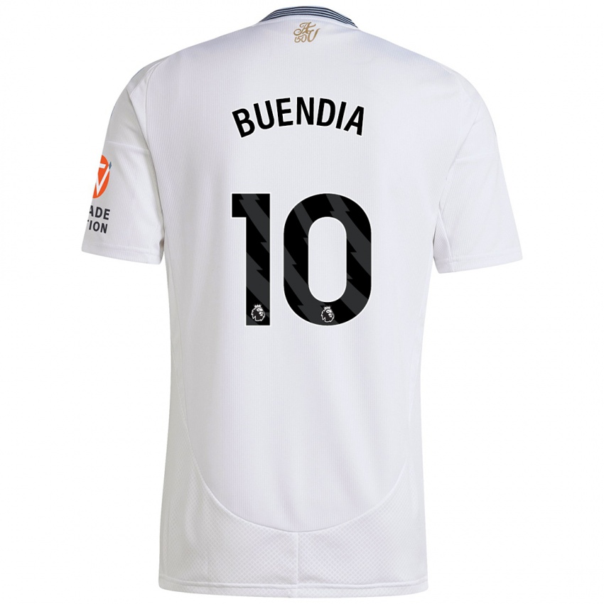 Niño Camiseta Emiliano Buendía #10 Blanco 2ª Equipación 2024/25 La Camisa Argentina