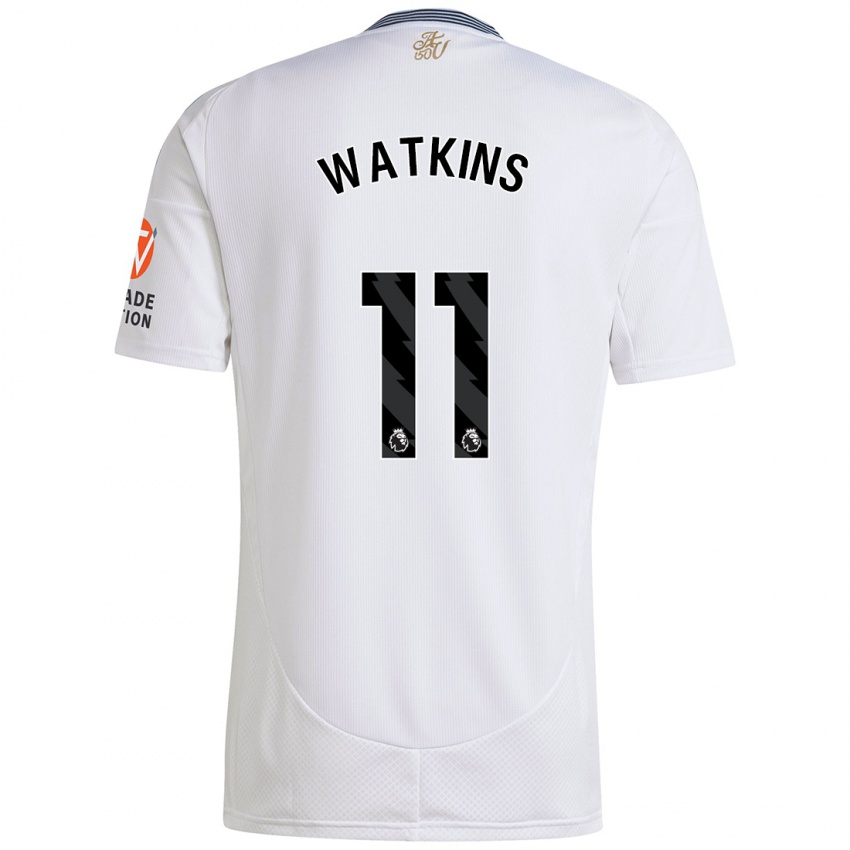 Niño Camiseta Ollie Watkins #11 Blanco 2ª Equipación 2024/25 La Camisa Argentina