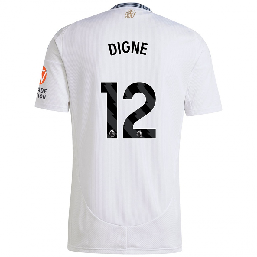 Niño Camiseta Lucas Digne #12 Blanco 2ª Equipación 2024/25 La Camisa Argentina